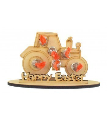 6mm Tractor Shape Kinder Choco Bon Holder on a Stand - Stand Options